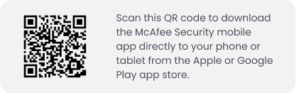 QR code McAfee Mobile Security for Android and iOS